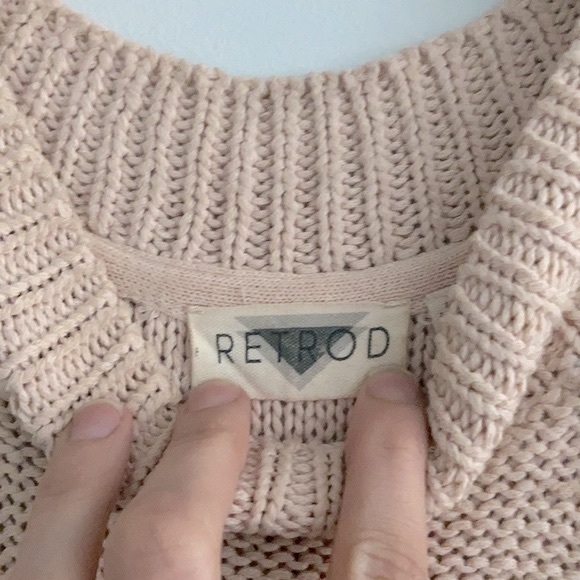 NWOT retrod Blush Halter Neck Sleeveless Sweater S - Picture 5 of 5